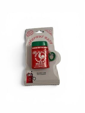 Sriracha Hot Sauce AirPods Case with Carabiner - Red & Green